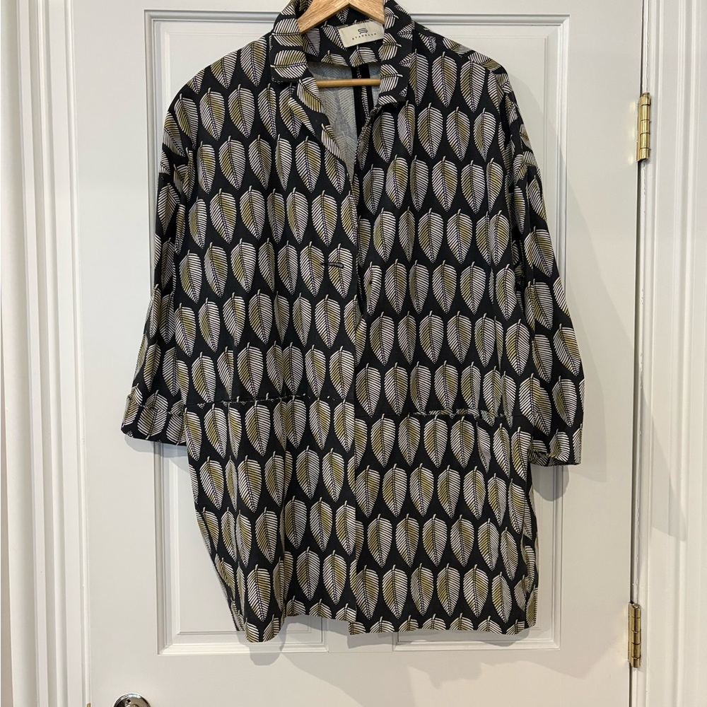 Artsy Printed Oversized Jacket